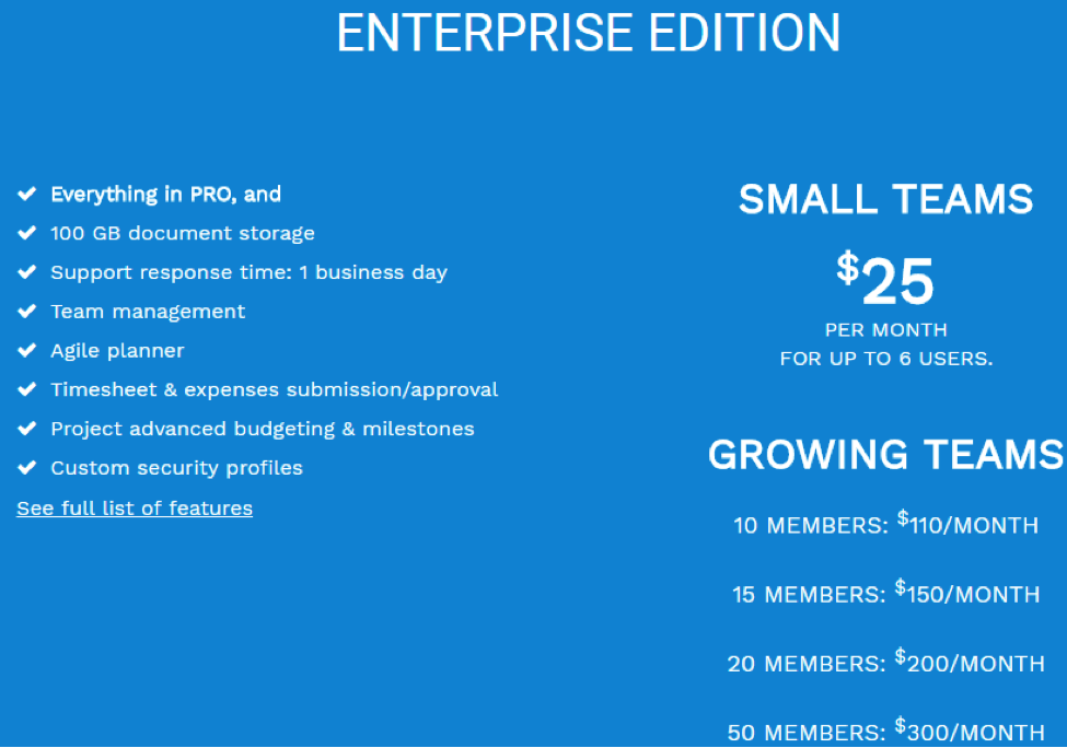 nutcache enterprise pricing