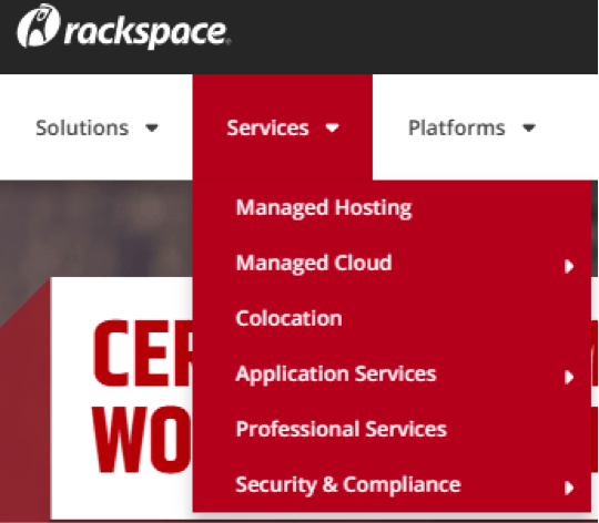 services rackspace