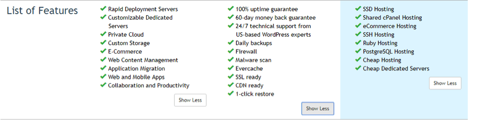 wp engine features