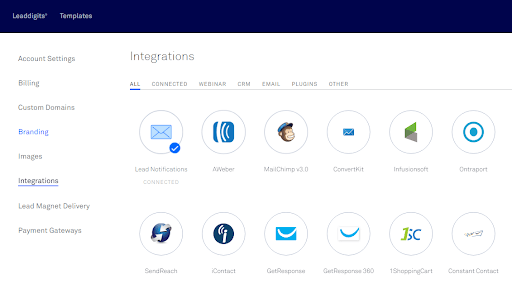 LeadPages-Integraciones