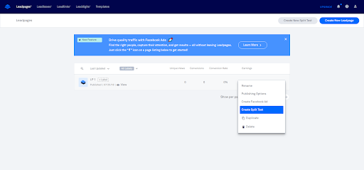 LeadPages-split-testing