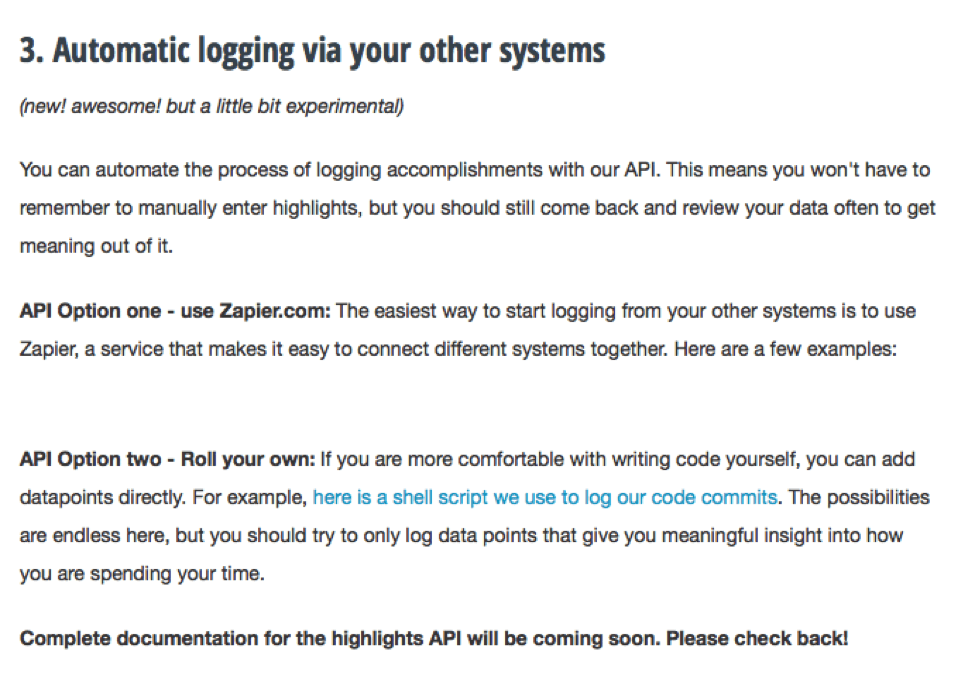 logging api