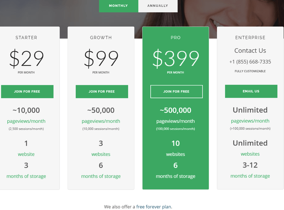 mouseflow pricing