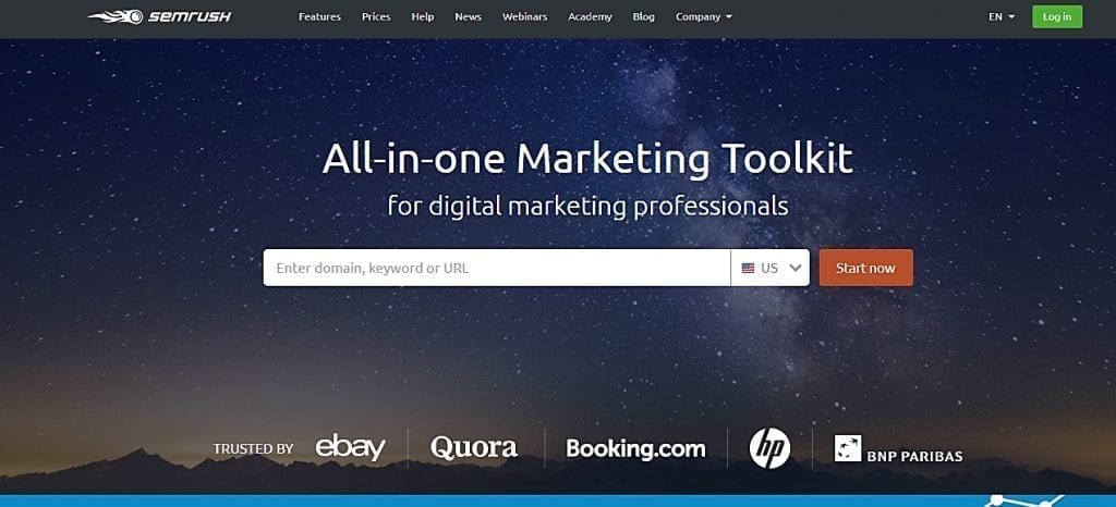 semrush alles-in-één toolkit