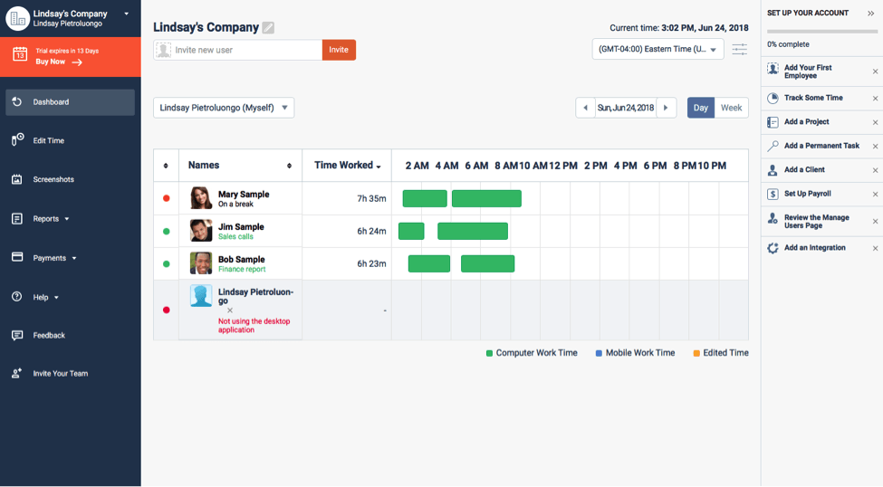 zeit doctor dashboard projekt