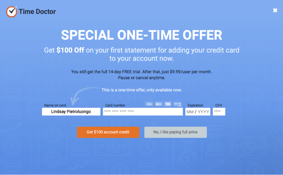 time doctor one offer