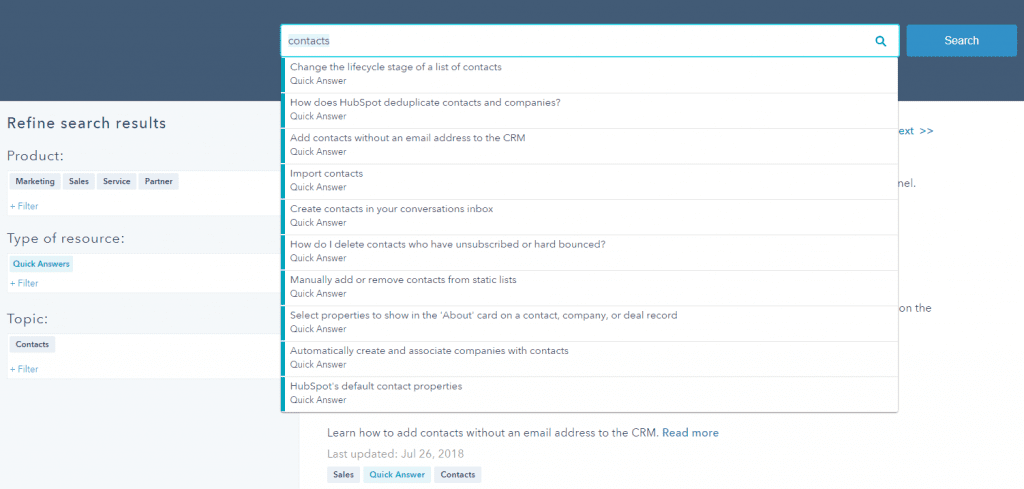 HubSpot-knowledge-base