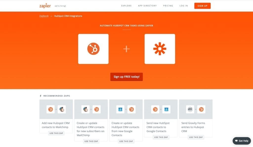 Hubspot-Zapier