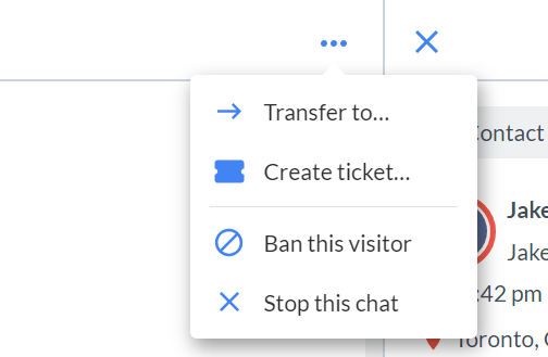 Livechat Crear Ticket