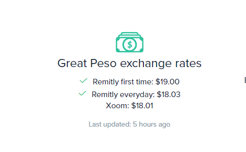 Remity exchange rate