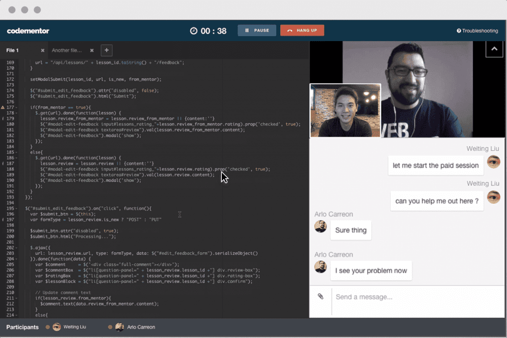 Codementor Video Chat