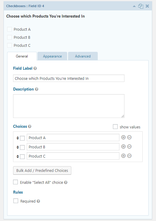 Zwaartekracht Formulieren Editor