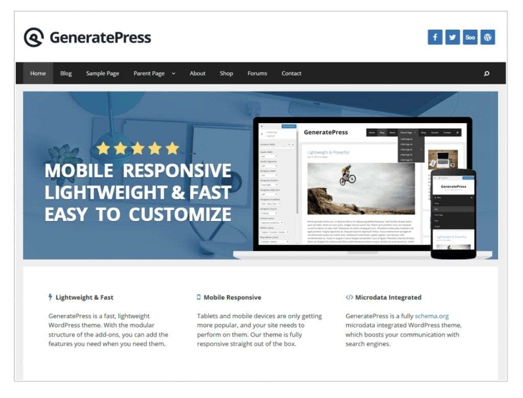 GeneratePress-WP Thema