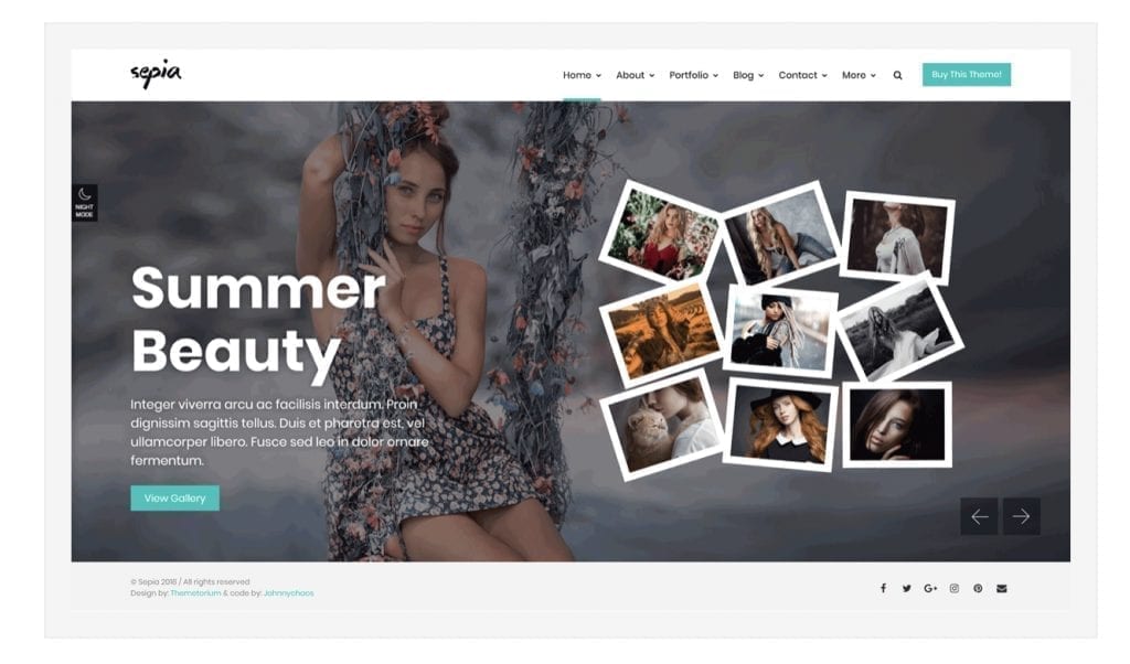 Sepia-WP theme