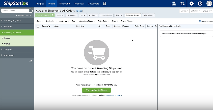 Shipstation Online Screenshot