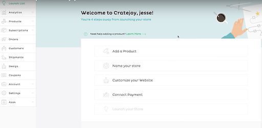 Cratejoy Setup Online Store