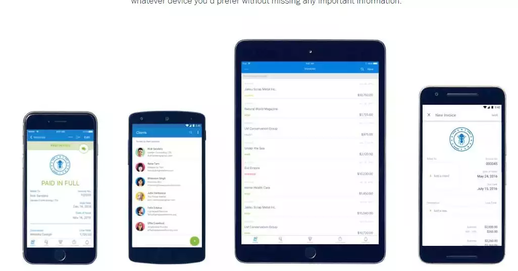 Je préfère personnellement Freshbooks