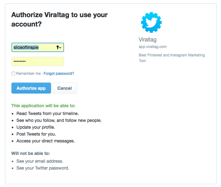 authorize viraltag