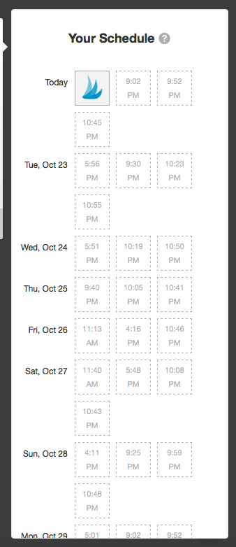 tailwind your schedule