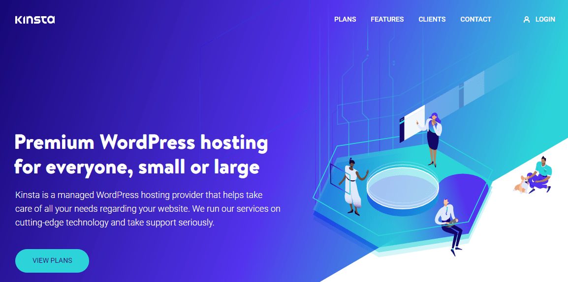 Kinsta homepage