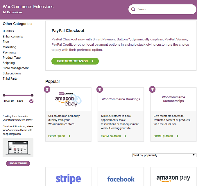 Extensiones WooCommerce