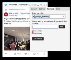 Hootsuite Überwachungsfilter