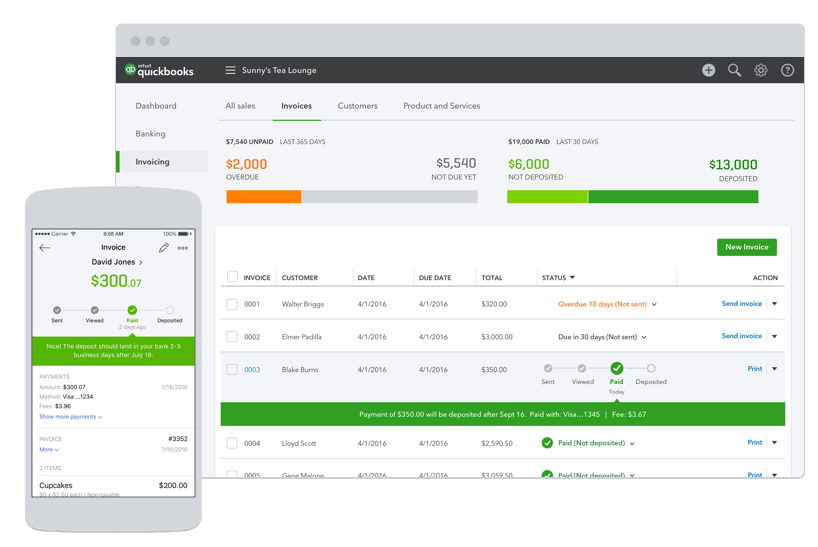 quickbooks invoicing 