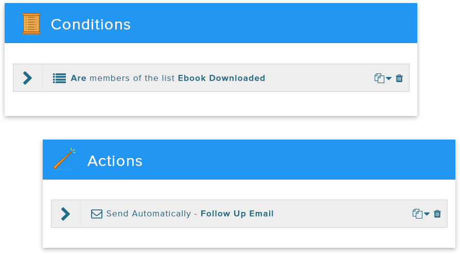 wishpond conditions and actions