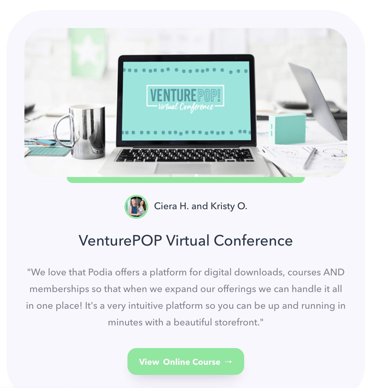 VenturePOP Virtual Conference screenshot