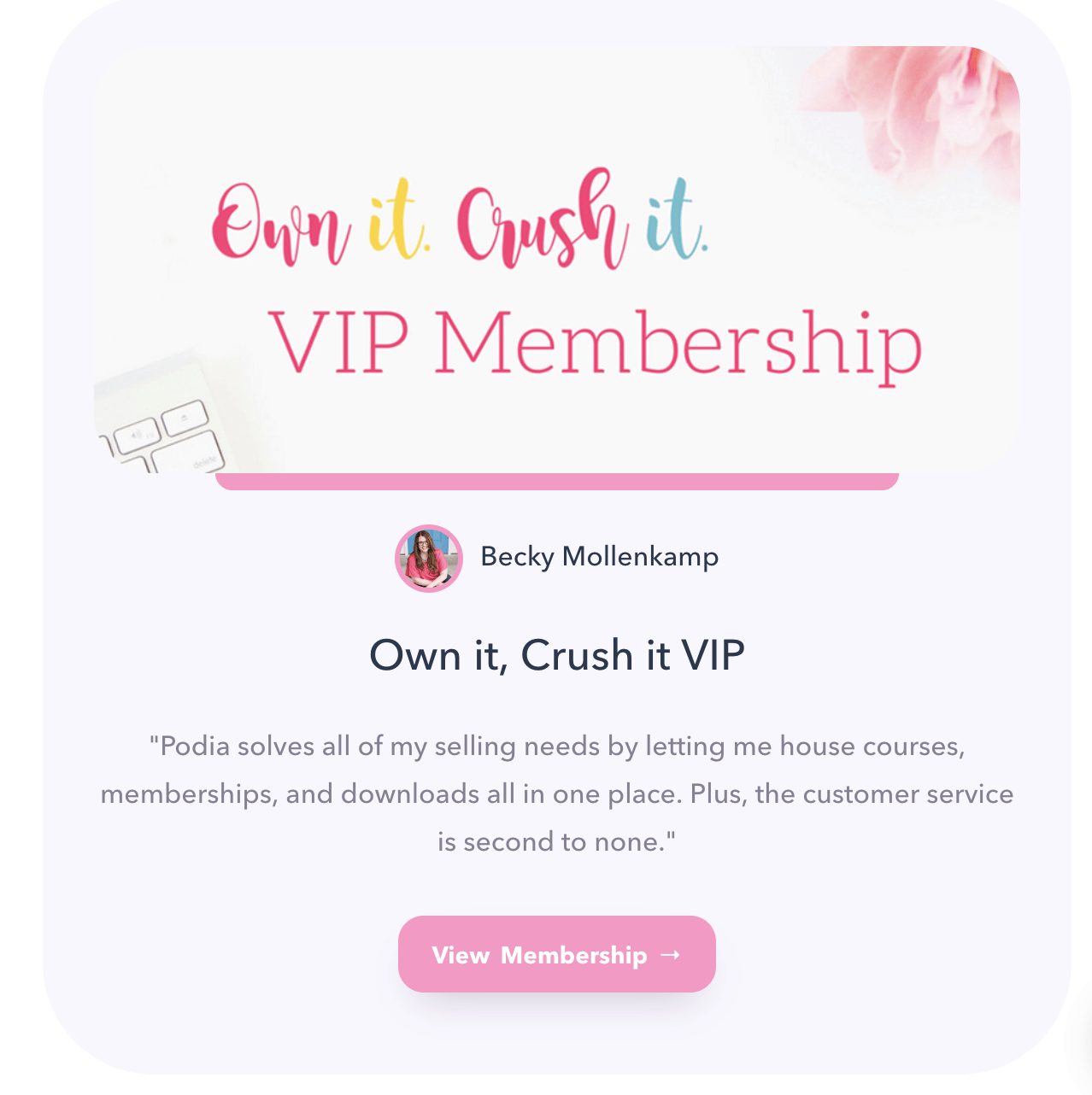 Podia VIP Membership