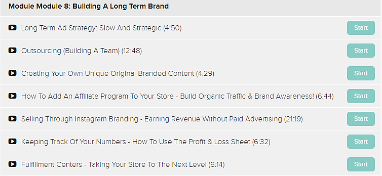 eCom Inner-Circle module 8 Building a Long Term Brand