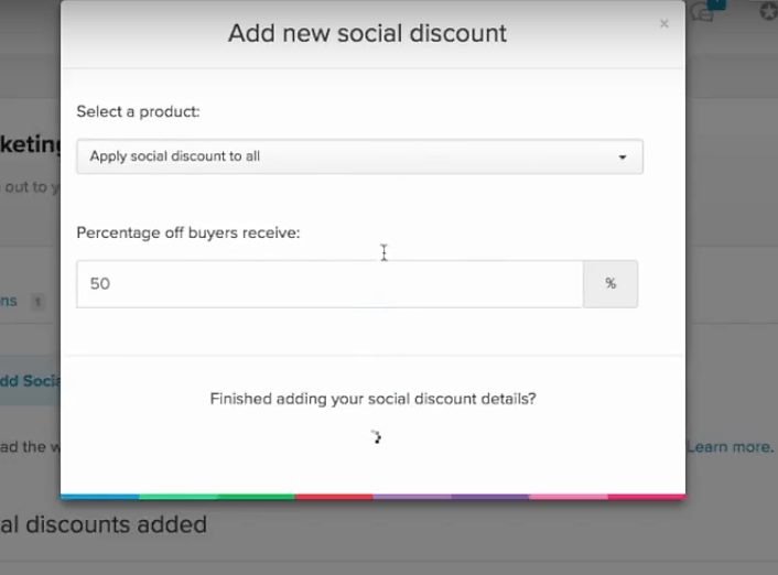 payhip add new social discount