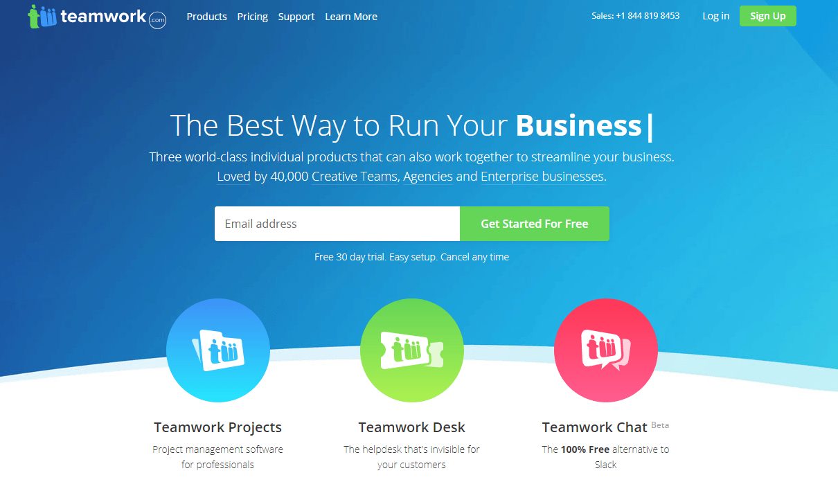 teamwork home page