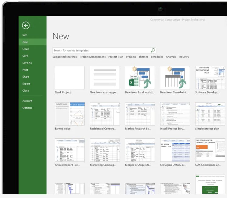 Plantillas de proyectos de Microsoft