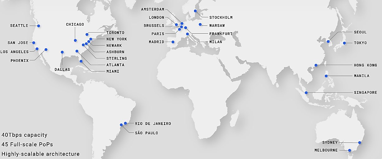 WP Engine has 31 different server locations