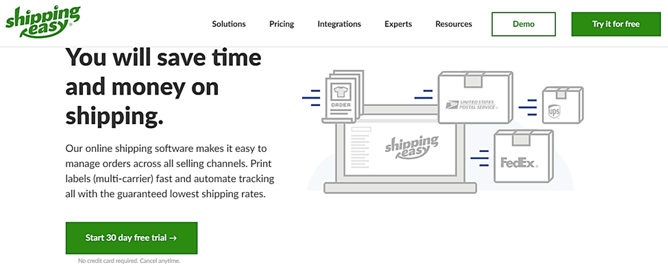 shippingeasy homepage
