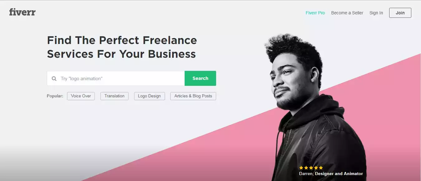 Prefiero empezar con Fiverr