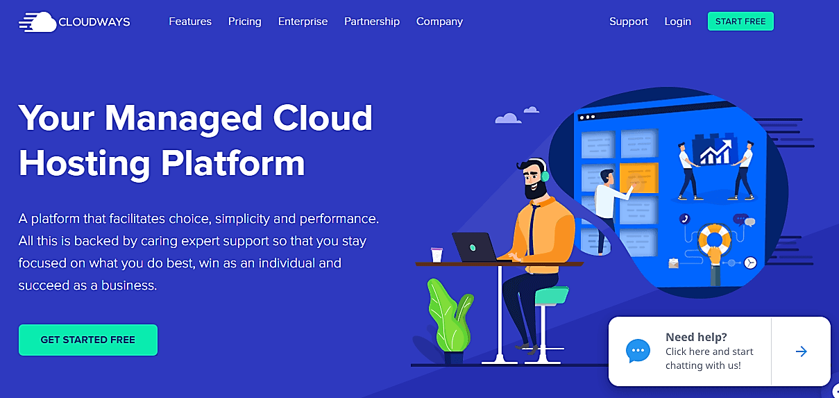 cloudways home page