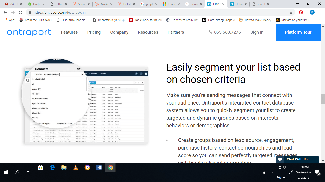 ontraport segmenta tu lista