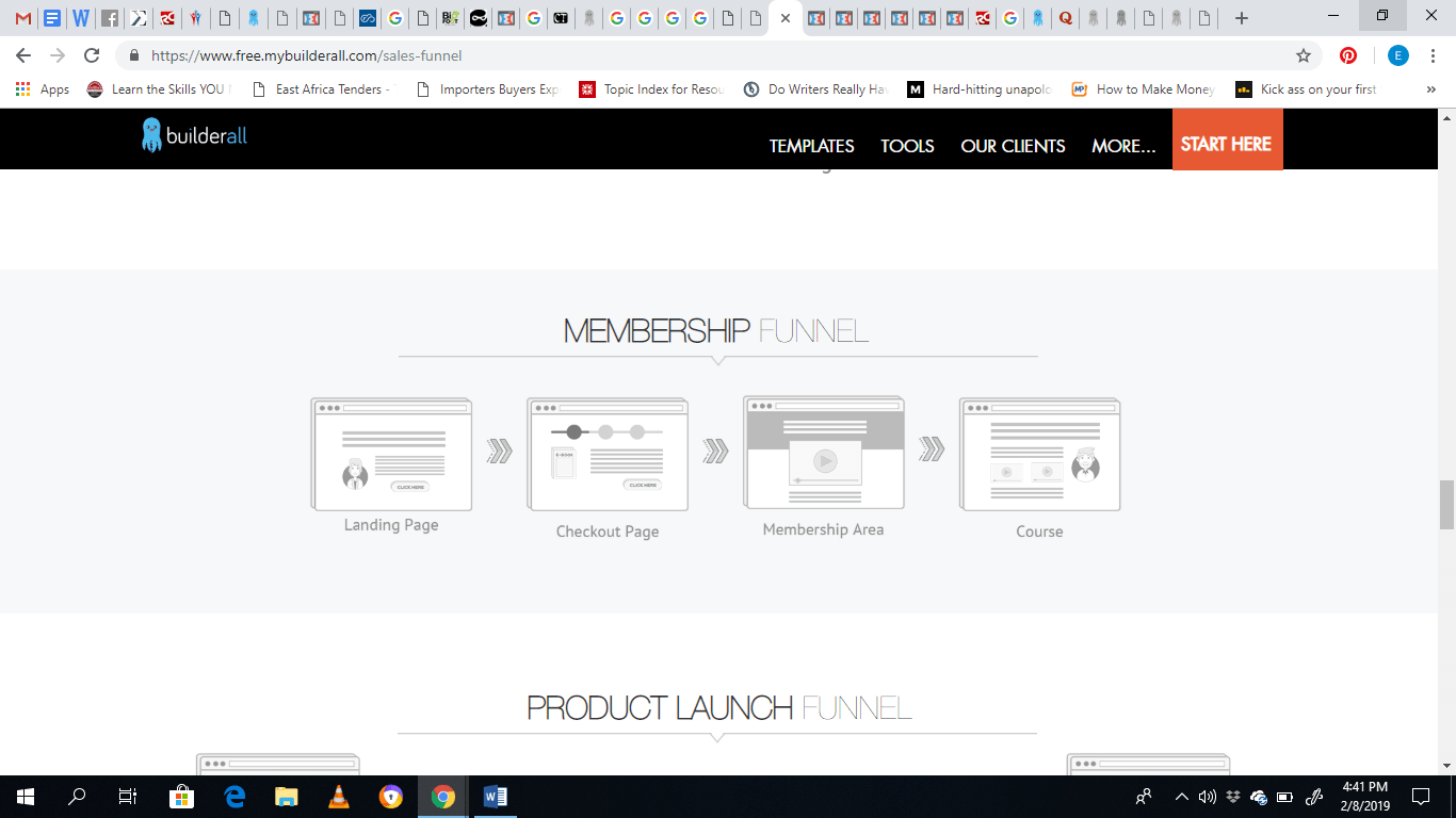 Entonnoir d'adhésion à construire