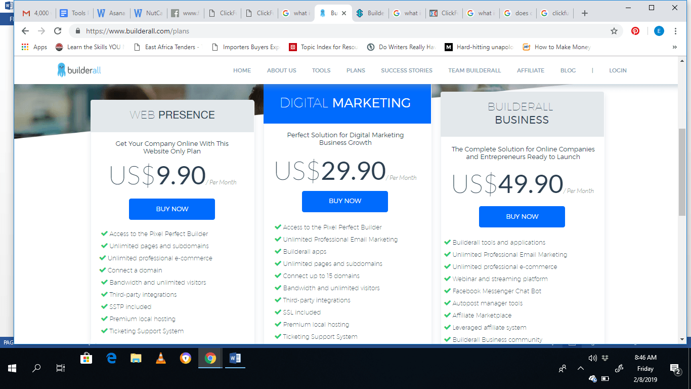 Builderall pricing