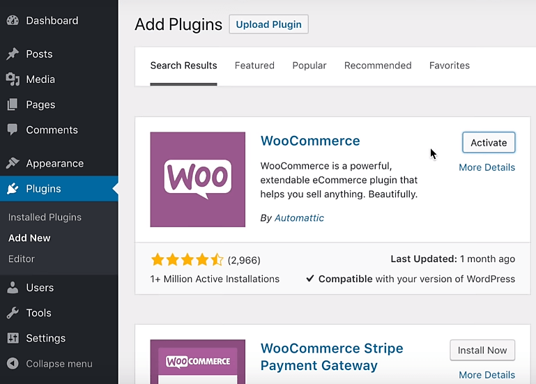 Plugin WooCommerce