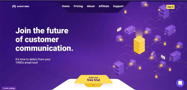 markethero home page