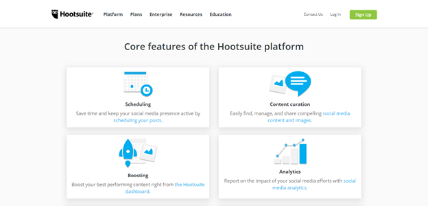 características de hootsuite