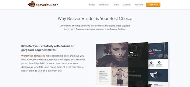 beaverbuilder home page