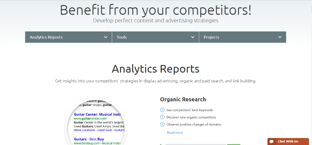 SEMrush Analytics Reports