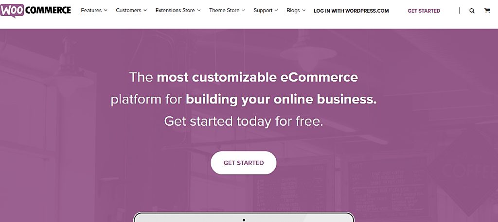 WooCommerce vs Shopify: wat is beter WooCommerce homepage