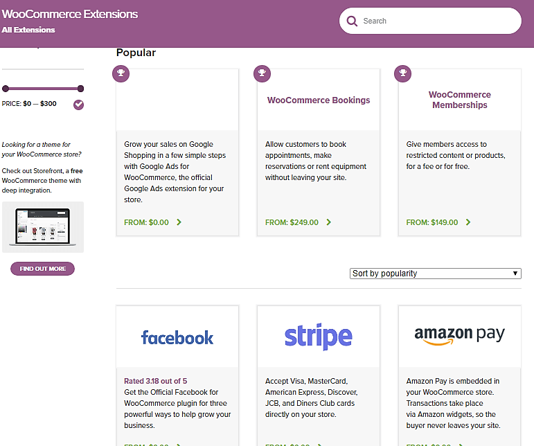 Extensnions WooCommerce