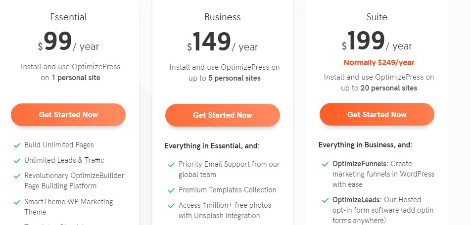 optimizepress pricing