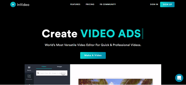 invideo home page